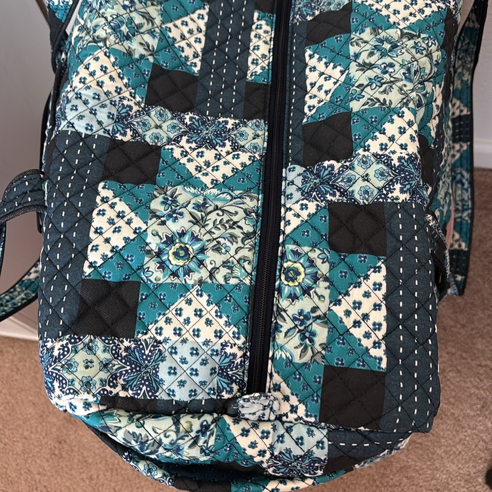 Vera Bradley Cloud Vine Patchwork Duffel - image 8